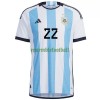 Maillot de Supporter Argentine L. MARTINEZ 22 Domicile Coupe du Monde 2022 Pour Homme